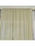 QYK246SBE Eos Linen Gray Black Solid Rod Pocket Sheer Curtains Heading Details