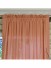 QYK246SEE Eos Linen Red Pink Solid Rod Pocket Sheer Curtains Fabric Details