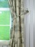 Eos Castle Printed Faux Linen Versatile Pleat Curtain Tassel Tieback