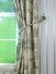 Eos Castle Printed Faux Linen Versatile Pleat Curtain Tassel Tieback