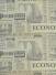Eos Newspaper Printed Faux Linen Eyelet Curtain (Color: Rackley)