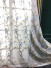Silver Beach Embroidered Blessed Faux Silk Custom Made Curtains(Color: Blue Sheer)