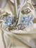 Silver Beach Embroidered Antique Flowers Faux Silk Custom Made Curtains(Color: Beige)