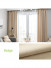 QYL202310A New Arrival Petrel Blue Grey Green Gold Red Wave Pattern Faux Linen Ready Made Curtains For Living Room(Color: Beige)