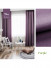 QYL202310A New Arrival Petrel Blue Grey Green Gold Red Wave Pattern Faux Linen Ready Made Curtains For Living Room(Color: Purple)