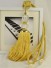 6 Colors QYM22 Curtain Tassel Tiebacks (Color: Yellow)