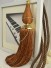 6 Colors QYM24 Curtain Tassel Tiebacks (Color: Brown)