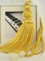 6 Colors QYM30 Curtain Tassel Tiebacks (Color: Yellow)