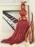 6 Colors QYM30 Curtain Tassel Tiebacks (Color: Red)