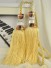 7 Colors QYM52 Curtain Tassel Tiebacks (Color: Yellow)