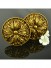 4 Colors QYN15 Resin Floral Curtain Tie Back Hold Backs (Color: Black Gold)