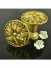 4 Colors QYN15 Resin Floral Curtain Tie Back Hold Backs (Color: Rub Gold)