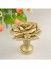 QYN16 Resin Antique Yellow Floral Curtain Tie Back Hold Backs