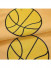 QYOM1221E Cradle Football Grey Yellow Custom Made Children Curtains