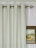 QYQ135BD Modern Small Striped Yarn Dyed Eyelet Ready Made Curtains Heading Style