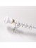 QYR6120 28mm Diameter Aluminum Alloy Acropolis Single Curtain Rod Set (Color: White)