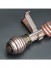 QYR0320 28mm Bates Aluminum Alloy Single Curtain Rod Set (Color: Rose Gold)