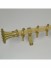 QYR0520 28mm Cardwell Aluminum Alloy Single Curtain Rod Set (Color: Light Gold)