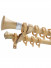 QYR0621 28mm Coree Aluminum Alloy Double Curtain Rod Sets(Color: Gold)