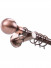 QYR09 28mm diameter Hayward Red Bronze Steel Curtain Rod Set With Ball And Square Finial  
