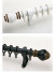 QYR12 32mm Meharry Crystal Ball Finial Aluminum Alloy Single Double Curtain rod set