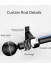 QYR24 28mm diameter White Black Wall Mount Thick Single/Double Curtain Rod Set