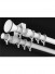 QYR25 28mm diameter White Black Ceiling Mount Thick Single/Double Curtain Rod Set