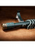 QYR33 28mm Luxury Black Blue Column Finial Aluminum Alloy Single Double Curtain rod set