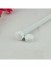 19mm Hollow Cork Finial Steel Double Curtain Rod Set Custom Length Curtain Pole White End Caps