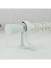 19mm Floral Cork Finial Steel Single Curtain Rod Set Custom Length Curtain Pole (Color: White)