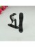 19mm Hollow Cork Finial Steel Single Curtain Rod Set Custom Length Curtain Pole Black Single Bracket