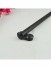 19mm Floral Cork Finial Steel Double Curtain Rod Set Custom Length Curtain Pole Black End Caps