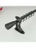 19mm Floral Cork Finial Steel Single Curtain Rod Set Custom Length Curtain Pole in Black Color