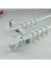 28mm Square Finial Steel Double Curtain Rod Set Custom Length Curtain Pole in White Color