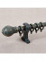 QYR4122 28mm Antique Black White Green Curtain Rod Sets(Color: Antique green)