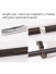 QYRZ01 Luxury 28mm Wood Grain Aluminum Alloy Single Double Curtain Rod Sets