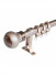 QYR43 On Sales 28mm Ball Finial Aluminum Alloy Single Double Curtain Rod Set(Color:Apple gold)