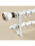 QYR47 28mm Aluminum Alloy Single Double Curtain Rod Set