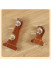 QYR51 28mm Diameter Aluminum Alloy Wood Grain Single Double Curtain rod set