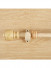 QYR51 28mm Diameter Aluminum Alloy Wood Grain Single Double Curtain rod set(Color: Wood)