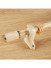 QYR52 28mm Diameter Aluminum Alloy Wood Grain Single Double Curtain rod set(Color: Wood)