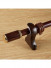 QYR52 28mm Diameter Aluminum Alloy Wood Grain Single Double Curtain rod set(Color: Black walnut)