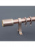 QYR55 32mm Diameter Big Thick White Gold Single Double Curtain Rod Sets(Color: Rose gold)
