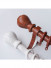 QYR60 28mm Diameter Aluminum Alloy Wood Grain Single Double Curtain rod set