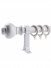 QYR67 28mm Ball Finial Aluminum Alloy Single Double Curtain rod set(Color: Ivory)