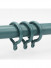 QYR74 Swinburne 28mm Column Finial Aluminum alloy Single/Double Curtain rod sets For Window Against Wall