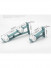 QYR74 Swinburne 28mm Column Finial Aluminum alloy Single/Double Curtain rod sets For Window Against Wall