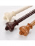 QYR79 28mm Diameter Aluminum Alloy Wood Grain Single Double Curtain rod sets