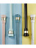 QYR80 28mm Luxury Pink Blue Green Column Finial Aluminum Alloy Single Double Curtain rod sets