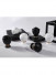 QYR82 28mm White Black Aluminum Alloy Thick Single Double Curtain rod sets